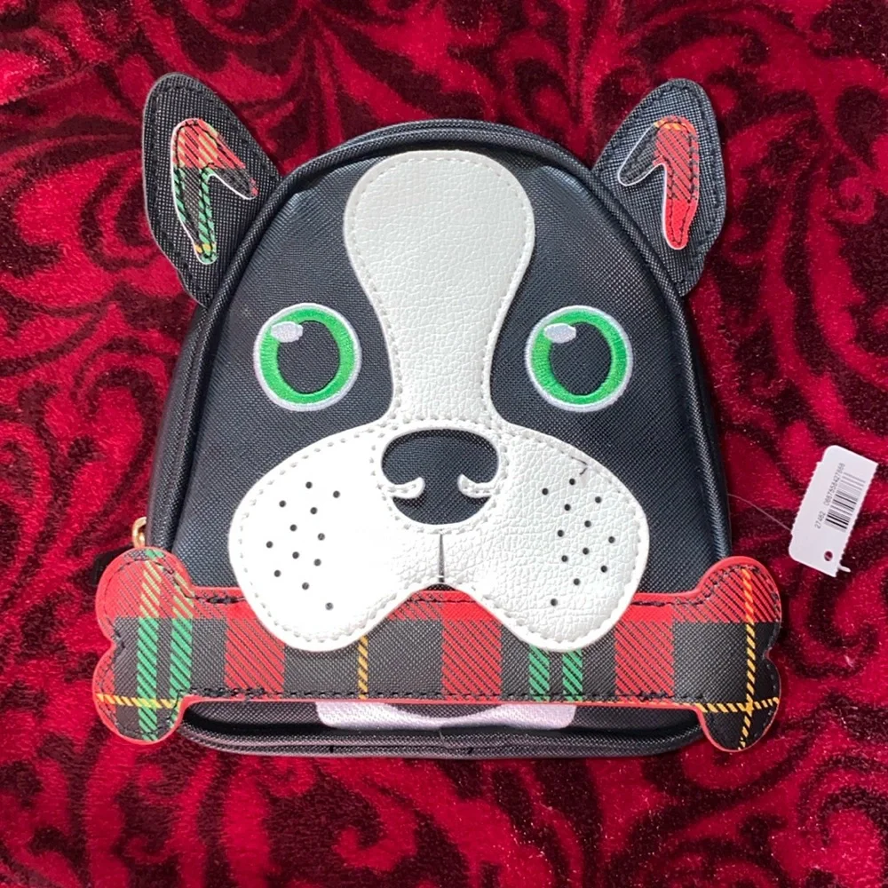 Bath & Body Works Boston Terrier Dog Cosmetic Bag NWT French Bulldog Pouch